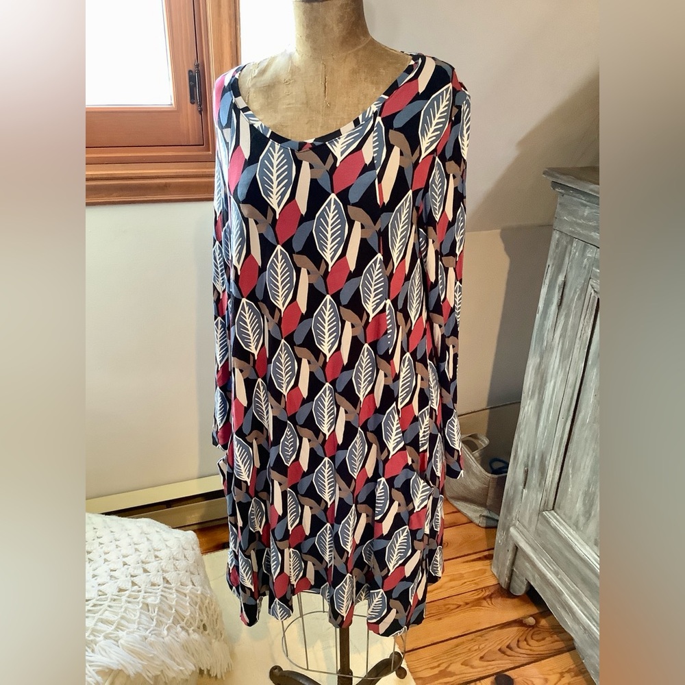 Zilch Amsterdam, dress, tunic Very stretch with Red and Blue